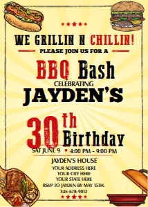Birthday BBQ Invitation: Birthday BBQ Invitation