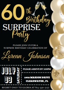 60th Birthday Celebration Invitation: 60th Birthday Celebration Invitation