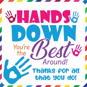 Hands Down Gift Tag: Hands Down Gift Tag