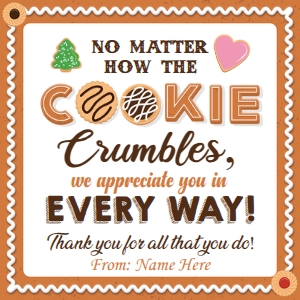 Cookie Crumble Gift Tags design preview