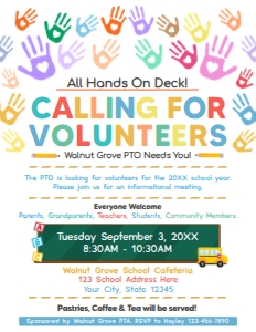 Volunteer Recruitment Flyer design preview