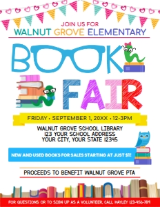 Book Fair Flyer design preview