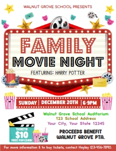 Family Movie Night Flyer: Family Movie Night Flyer