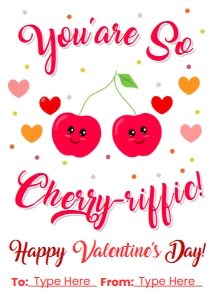 You're so Cherry-riffic, Happy Valentine's Day Gift Tags: You're so Cherry-riffic, Happy Valentine's Day Gift Tags