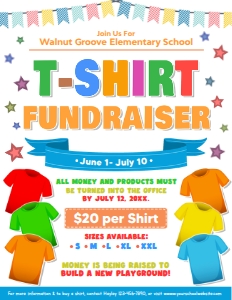 T-Shirt Fundraiser Flyer design preview
