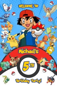 Pokemon Welcome Sign 24 x 36: Pokemon Welcome Sign