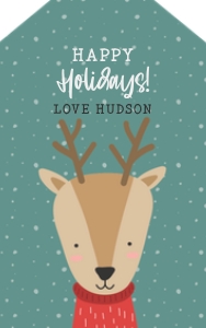 Cute Winter Christmas Animal TAG Deer ANGLE: Cuter Winter Christmas Animal GIFT TAG Deer BUNDLE