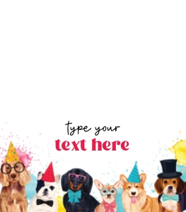 Dog Pawty FOOD TENT: Dog Pawty EDITABLE BUNDLE
