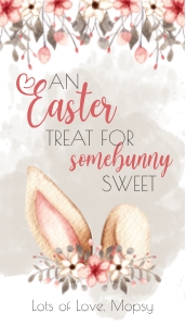 Pink Easter WColor OBLONG TAG Somebunny Sweet design preview
