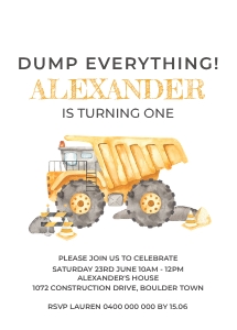 Construction INVITATION Dump Everything: Construction INVITATION Dump Everything