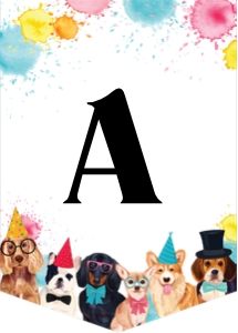 Dog Pawty BANNER design preview