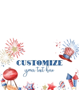 4th July Glitter WColor FOOD TENT BBQ design preview