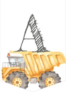 Construction BANNER Dump Truck: Construction BANNER Dump Truck