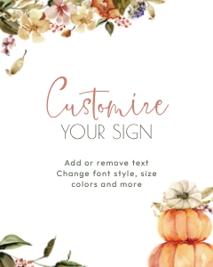 Fall WColor Pumpkins TABLE SIGN Stack design preview