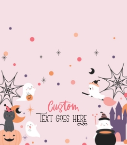 Halloween Pink Ghost FOOD TENT: Halloween Ghost Pink FOOD TENT