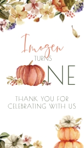 Fall WColor Pumpkins OBLONG TAG One design preview