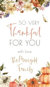 Fall WColor Pumpkins OBLONG TAG Thankful: Fall WColor Pumpkins OBLONG TAG Thankful