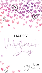Confetti Heart OBLONG TAG Sml Valentine design preview
