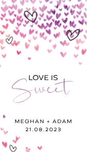 Confetti Heart OBLONG TAG Sml Love Sweet design preview