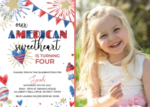 4th July Glitter WColor INVITE Am. Sweetheart Image: 4th July Glitter WColor INVITE Am. Sweetheart Image