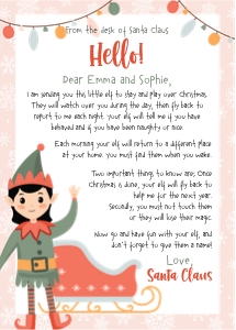 Christmas Elf Girl ARRIVAL 1ST: Christmas Elf Girl ARRIVAL LETTER 1ST