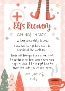 Christmas Elf Girl RECOVERY Letter: Christmas Elf Girl BUNDLE x5 Return Arrival