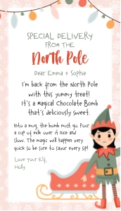 Christmas Elf Girl TAG Choc Bomb: Christmas Elf Girl TAG Choc Bomb