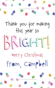 Rainbow Confetti TAG Glow Stick Bright Xmas: Rainbow Confetti TAG Glow Stick Bright Xmas