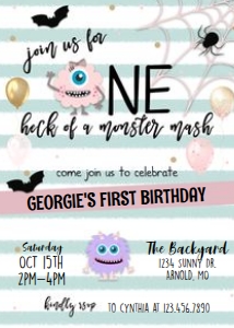 Pastel Monster Mash: Monster Bash
