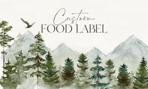 forest - place cards design preview