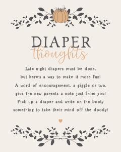 little pumpkin - diaper thoughts design preview