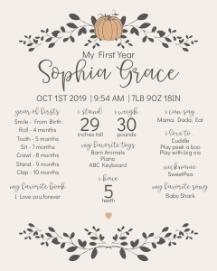 little pumpkin - my first year design preview