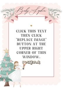pastel nutcracker - milestone banner design preview