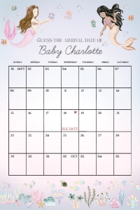 mermaid - guess the date design preview