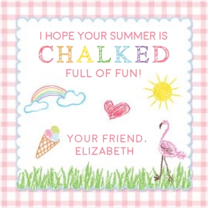 Chalk EOY Card - Pink design preview