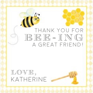 Bee EOY Card design preview