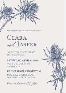 Thistle Wedding Invitation: Thistle Wedding Invitation SUITE