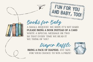 Baby Shower Insert, Vintage Travel: Baby Shower Invitation, Vintage Travel