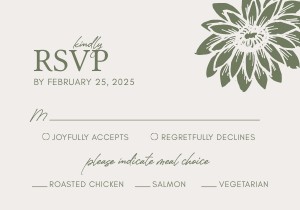 Blooming Cactus, RSVP: Blooming Cactus Wedding Invitation SUITE