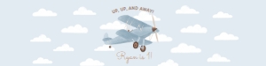 Water Bottle Wrap - Biplane - 9995: Birthday Bundle (Any Age) - Biplane - 9995