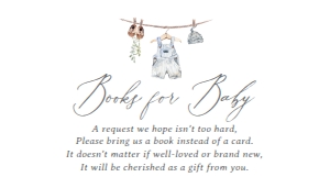 Books for Baby Card - Baby Clothes (Boy) - 1063 design preview