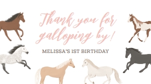 Gable Box Sticker - Horses - 9948: Gable Box Label - Horses - 9948