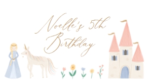 Gable Box Sticker - Princesses - 9985: Gable Box Label - Princesses - 9985