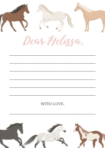 Time Capsule Card - Horses - 9948: Time Capsule - Horses - 9948
