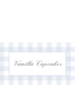 Tent Card - Blue Gingham - 1068 design preview