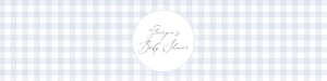 Water Bottle Wrap - Blue Gingham - 1068 design preview