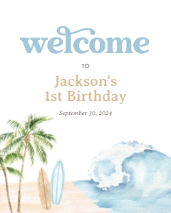 Welcome Sign - The Big One - 9944 design preview
