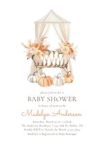 Baby Shower Invitation - Fall Bassinet design preview