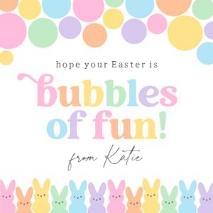Easter Tag - Bubbles of Fun design preview