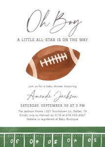 Baby Shower Bundle - Football - 1109 design preview